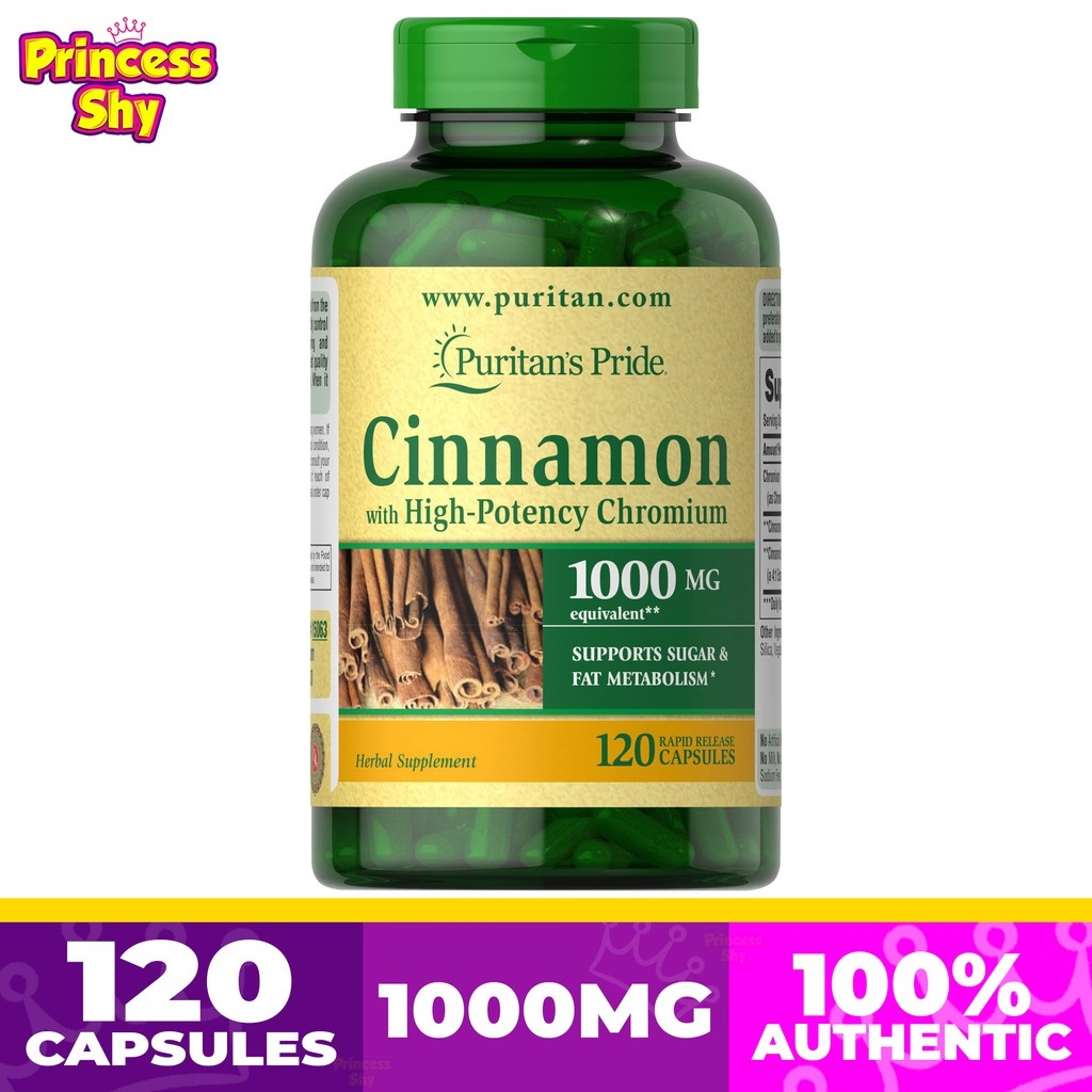 Puritan's Pride Cinnamon 2000mg per serving with High Potency Chromium