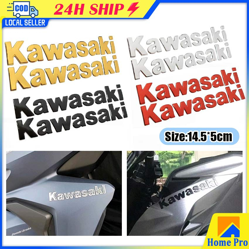 Kawasaki Motorcycle 3D Emblem Badge Decal Tank Wheel Z900 Sticker Soft