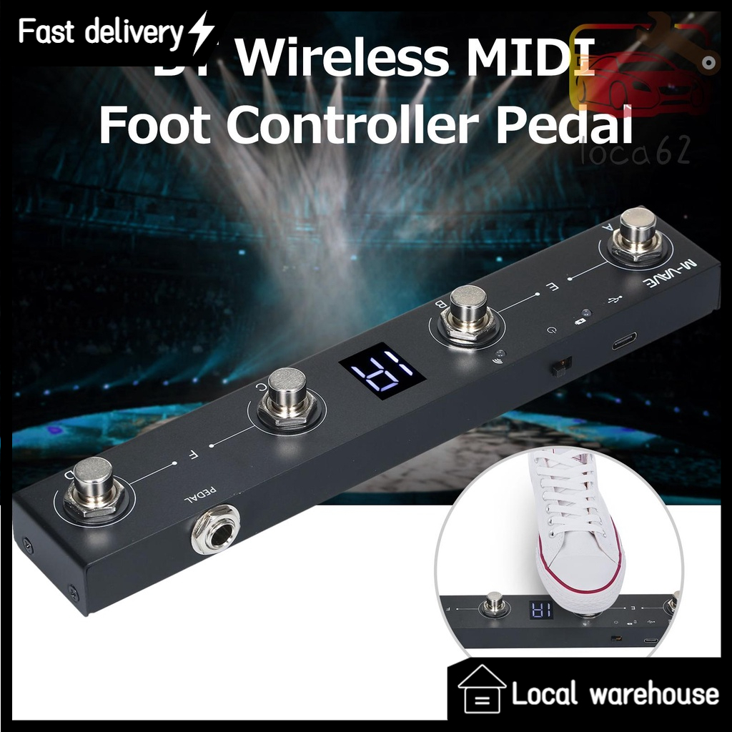 Manette Pédale MIDI Sans Fil M-VAVE Chocolate Plus - 4 Boutons, Rechargeable USB, Compatible Application ForTurner, Pour Musiciens Live - 7