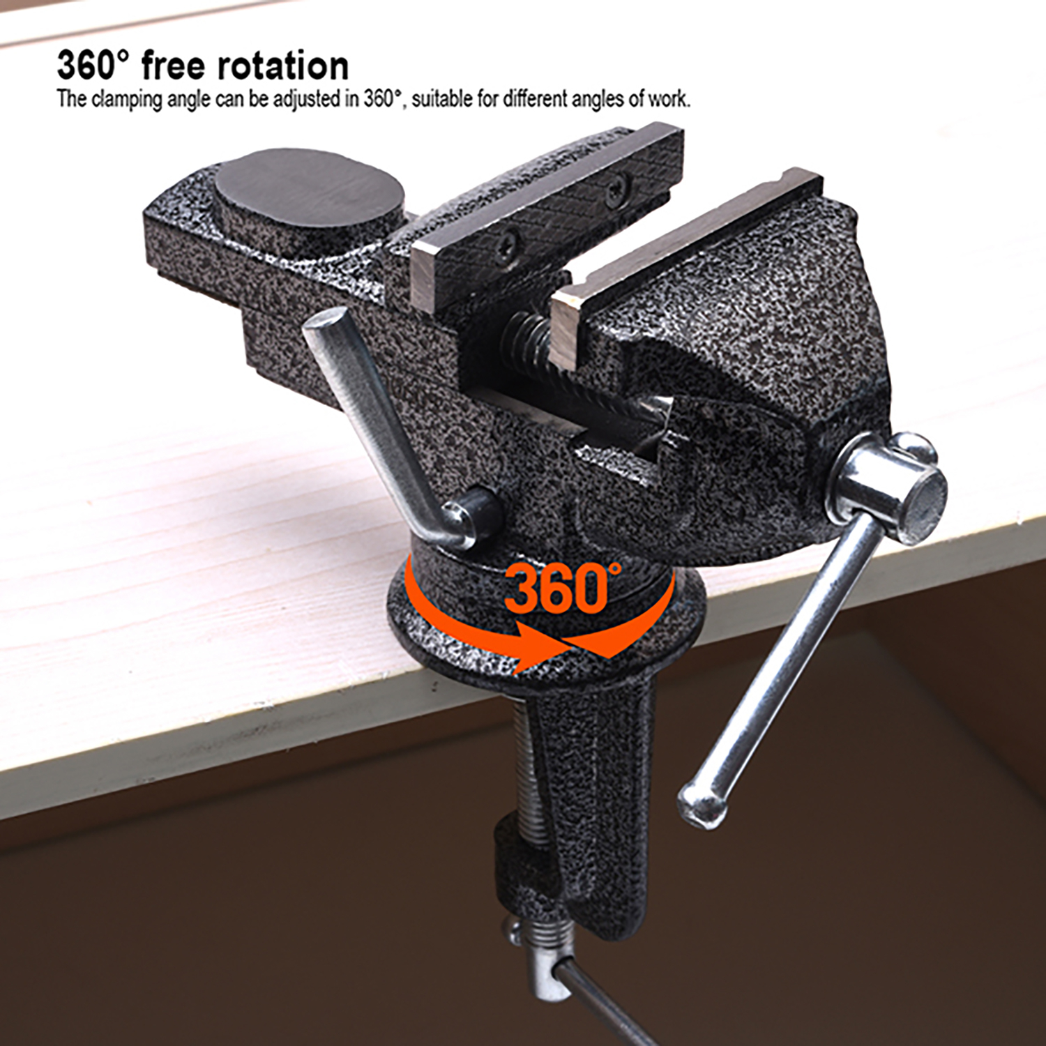 Harden 600603 70mm Mini Bench Vice Heavy Duty Cast Iron Table Vise With ...