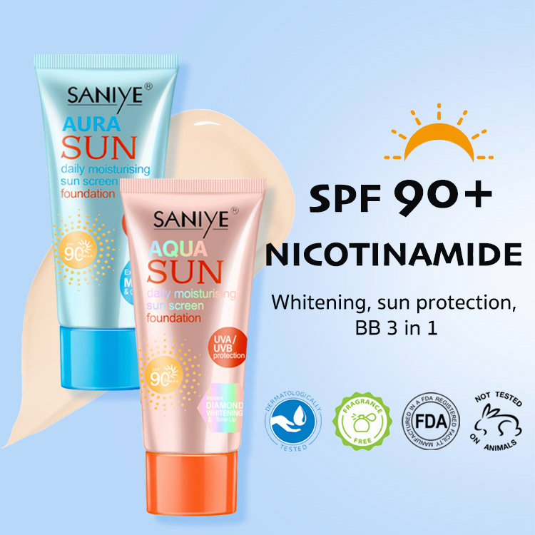 Vivifyandsaniye Sunscreen Spf90 Pa Sunblock Face Cream Whiteningandhigh Sun Protection Bb 3 In 1