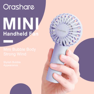 Orashare HF02 Mini Fan Stylish Portable and Lightweight 3 Speed Wind Handy Fan 1500mAh
