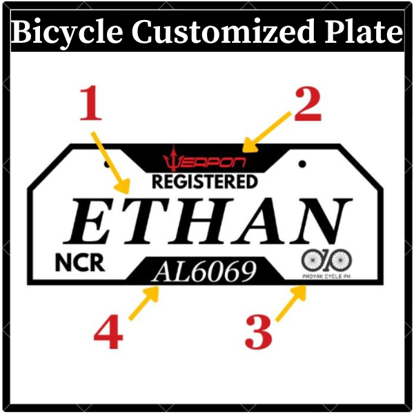 Customized Bike Plate Bicycle Plate Sintra Board 3mm Shopee Philippines