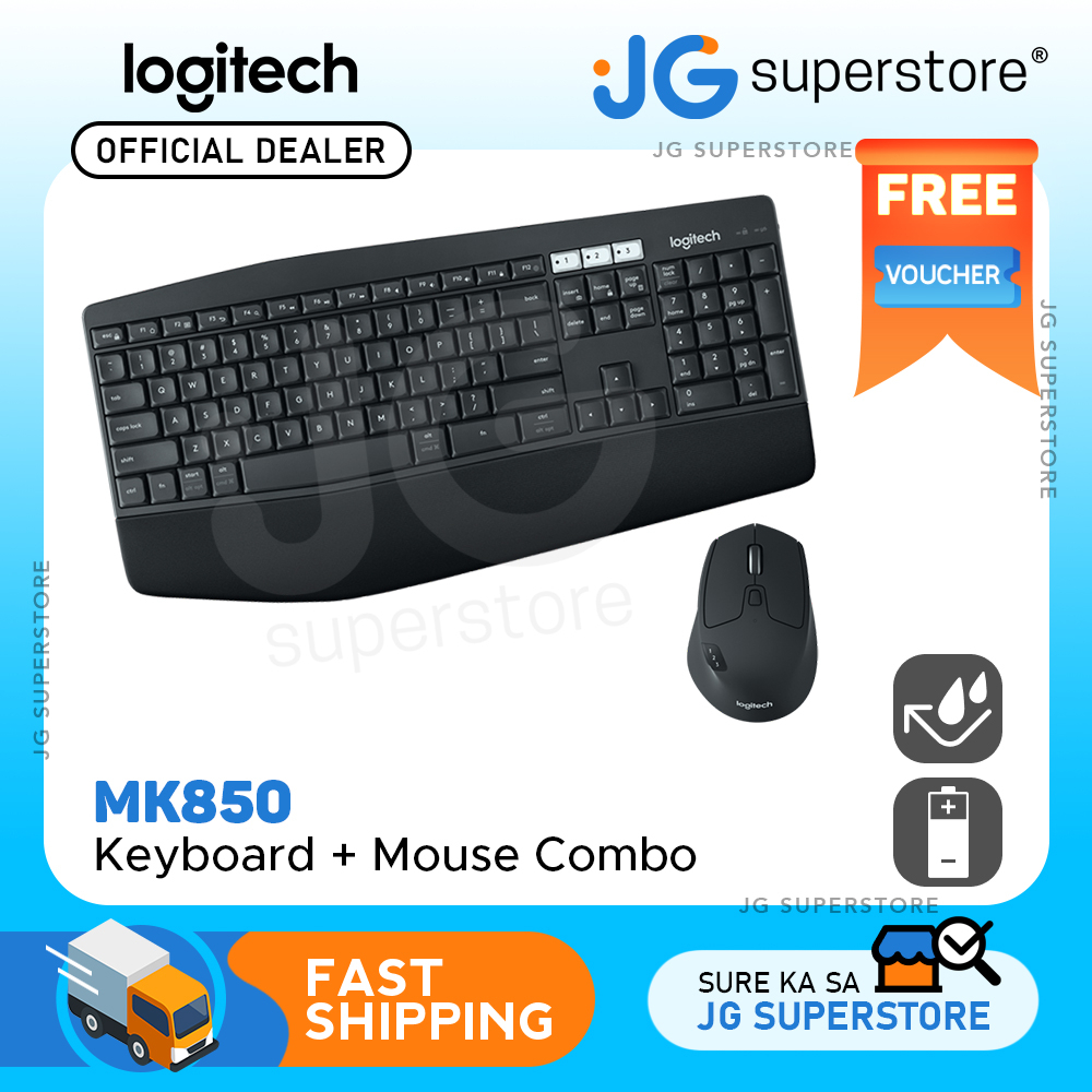 Logitech MK850 Wireless Keyboard and Mouse Combo Bundle Bluetooth Set ...