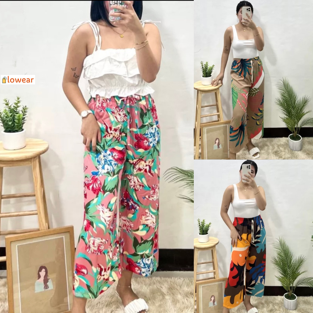 Printed Challis Square Pants ( Wholesale Price Available ) Shopee