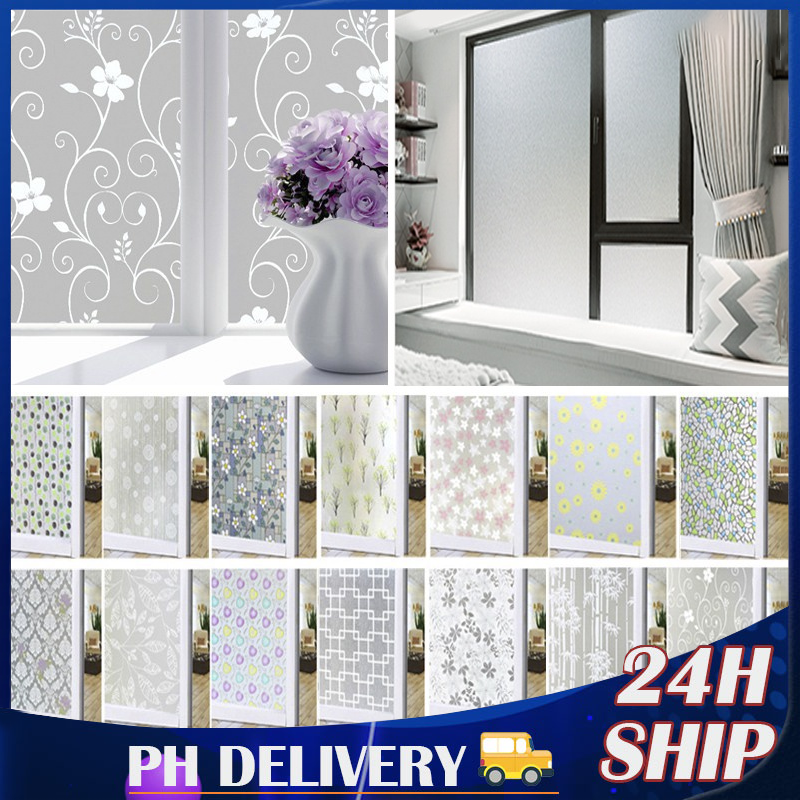 Window Stickers Static Frosted Glass Film Privacy Film Decorative 3D ...