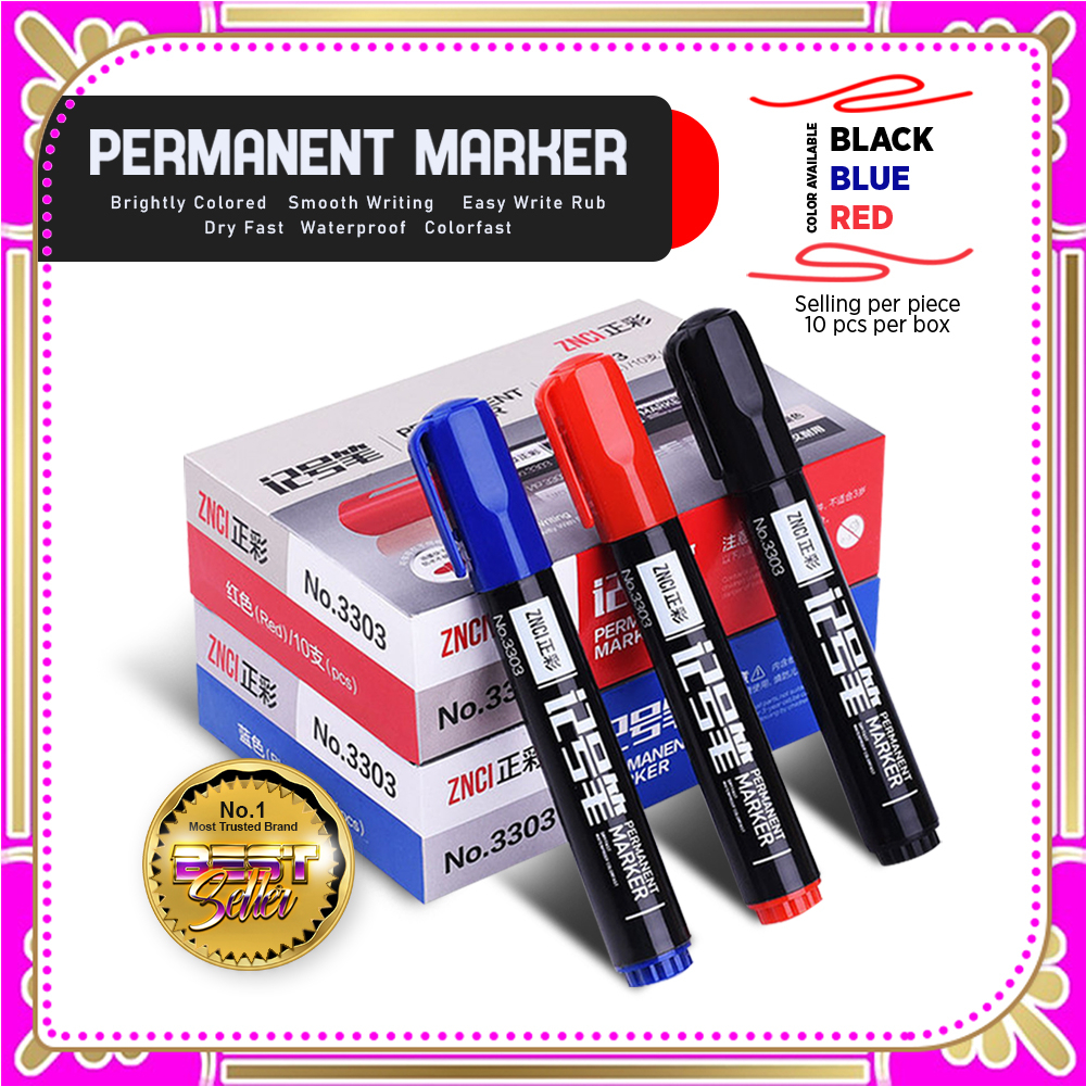 1012PCS. Fine Marker Whiteboard Marker // Permanent Marker Black, Blue