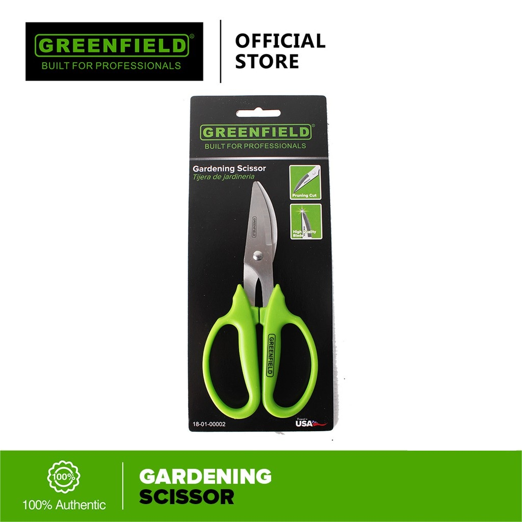 Greenfield 180100002 Garden Scissor Pruning Cut Gardening Tool