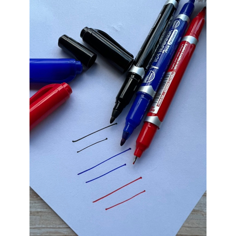 Flexmarker Twin Permanent Marker FO-PM01 ( 1pc) | Shopee Philippines