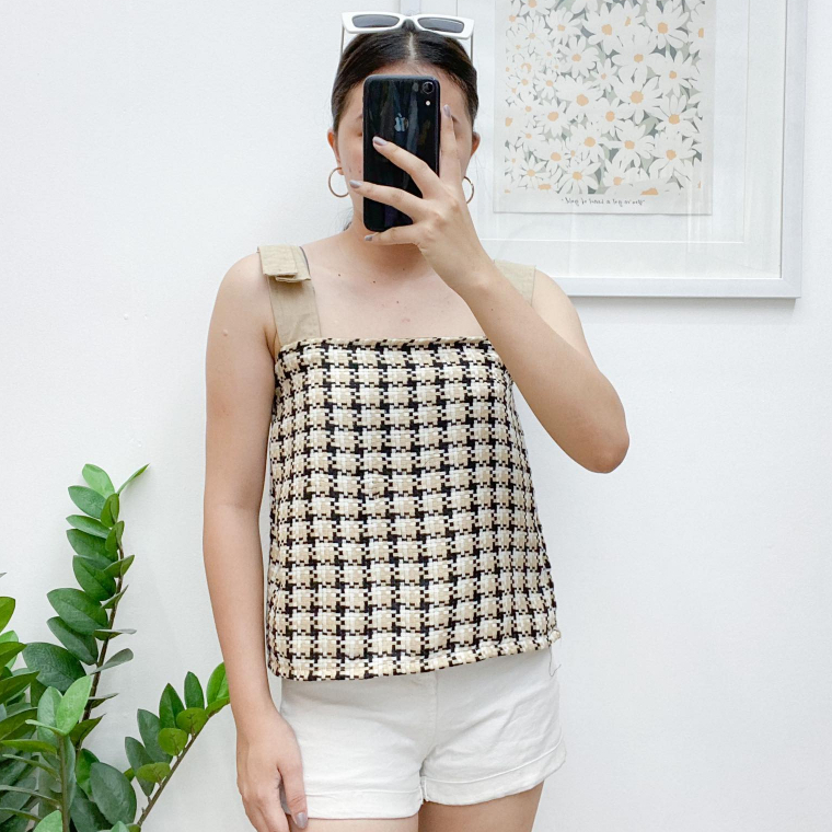 Clarisse Maple Textured Blouse