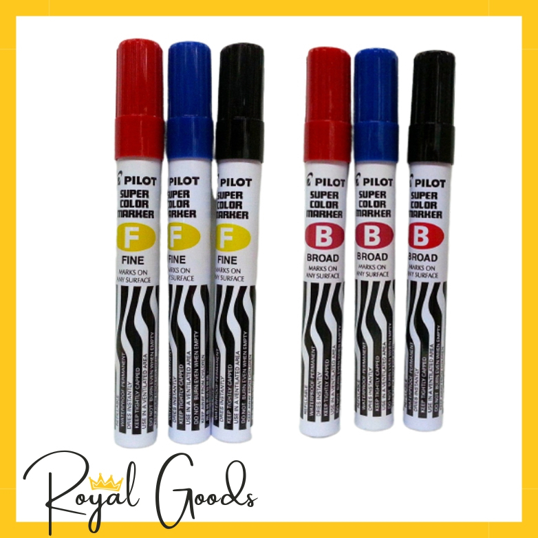 Pilot Pentel Pen Permanent Marker (Fine or Broad) (Sold per pc ...