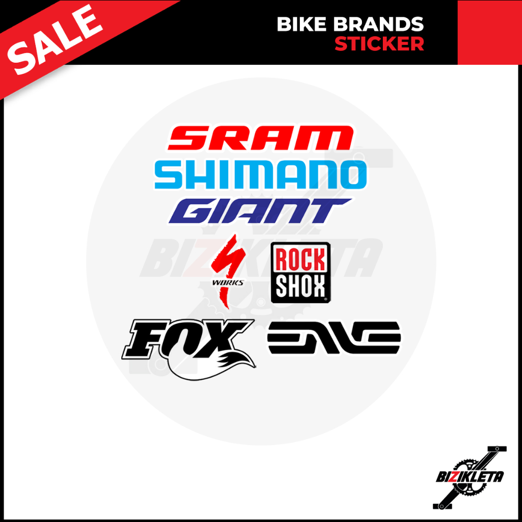 Bicycle best sale brand stickers