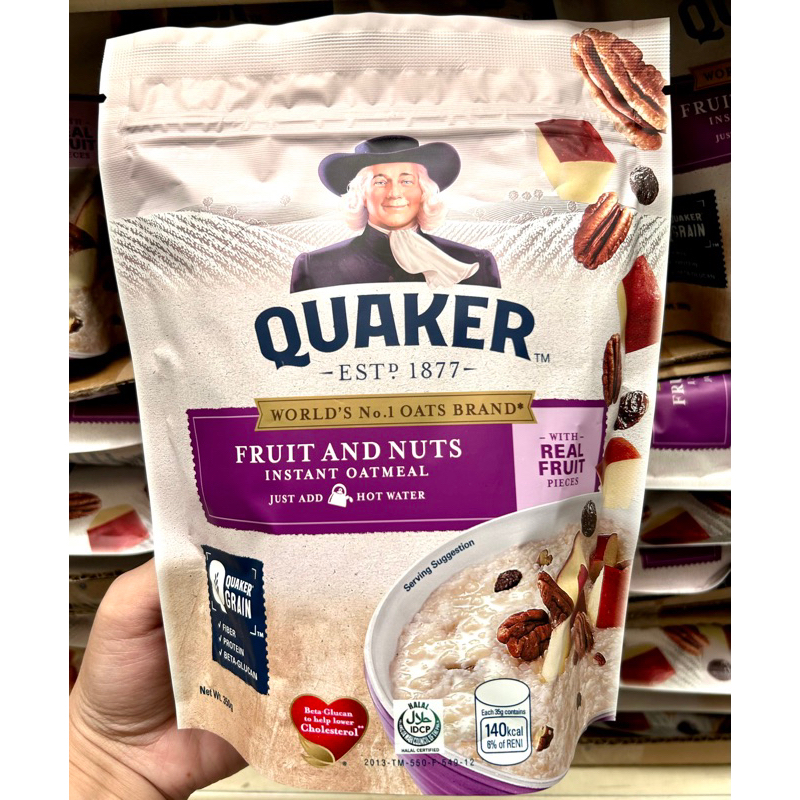 Quaker Fruit and Nuts Instant Oatmeal 350g Shopee Philippines
