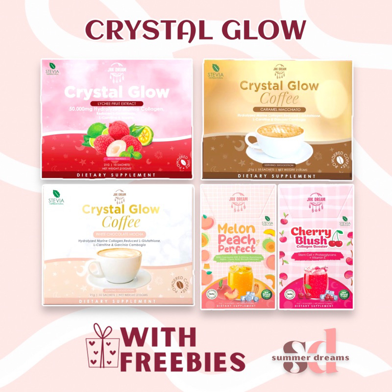 JRK DREAM Crystal Glow Collagen Drink Lychee Caramel Macchiato White