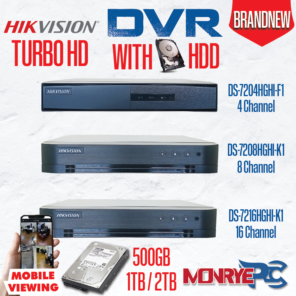 HIKVISION DVR Digital Video Recorders 4Channel 8Channel 16Channel