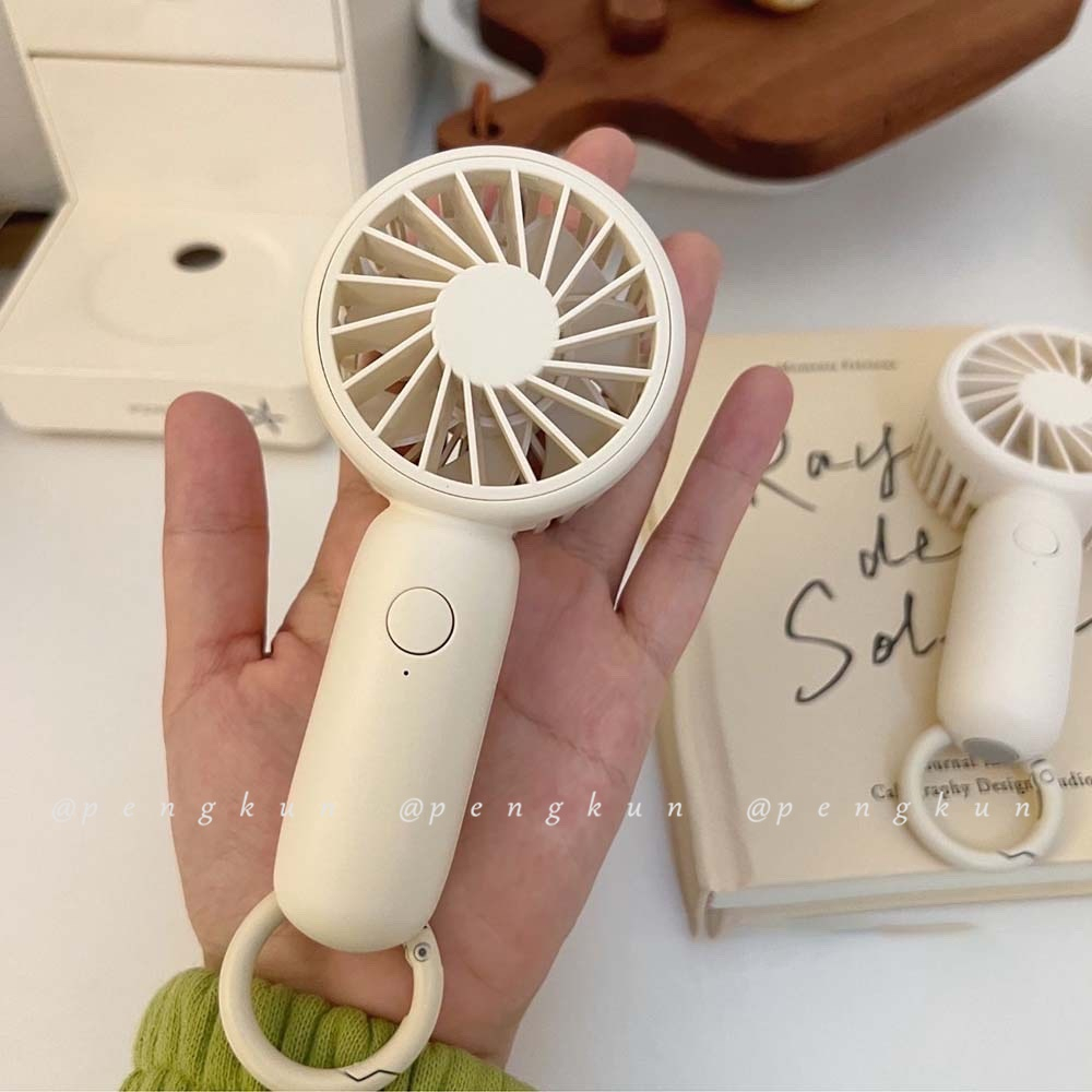 Handheld Mini Fan Hanging Bag Small Fan Cute Portable USB Charging Fan ...