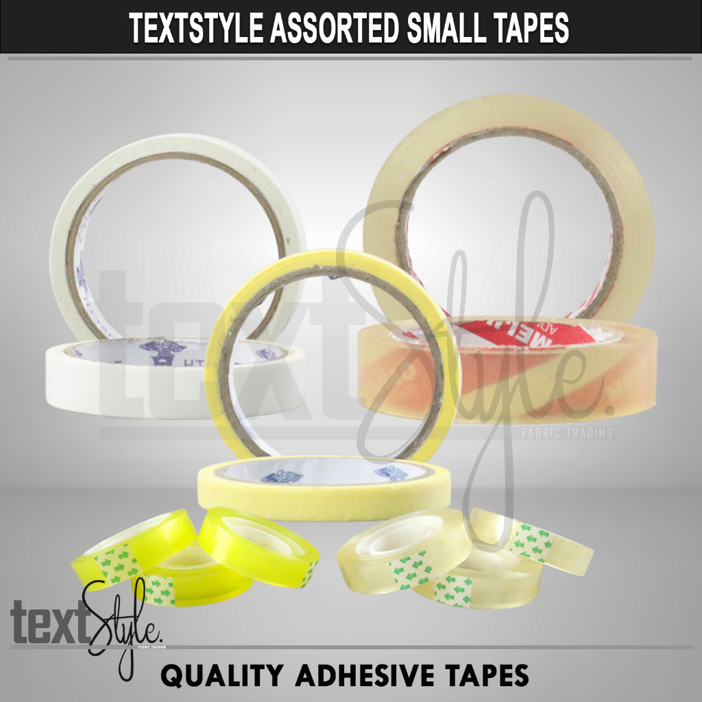 Textstyle Assorted Small Tape (Clear Tapes, double sided Tape, Masking ...