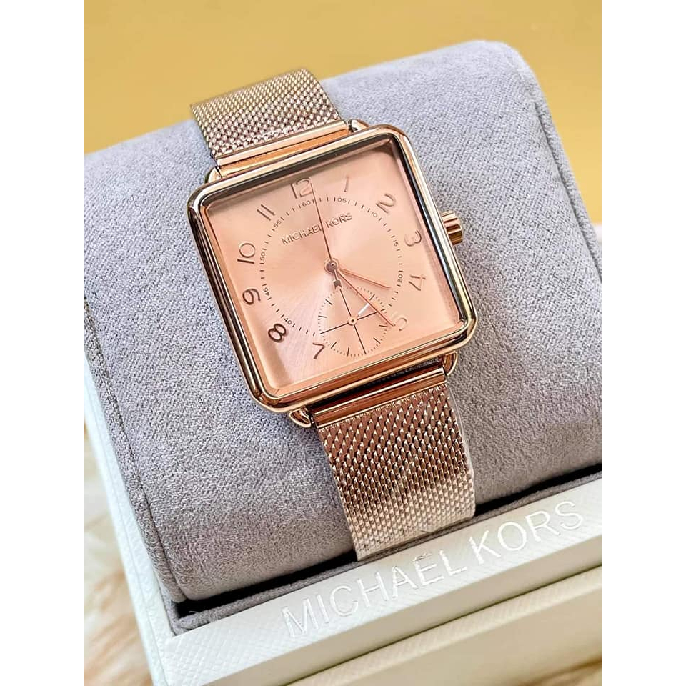 Michael kors discount silver mesh watch