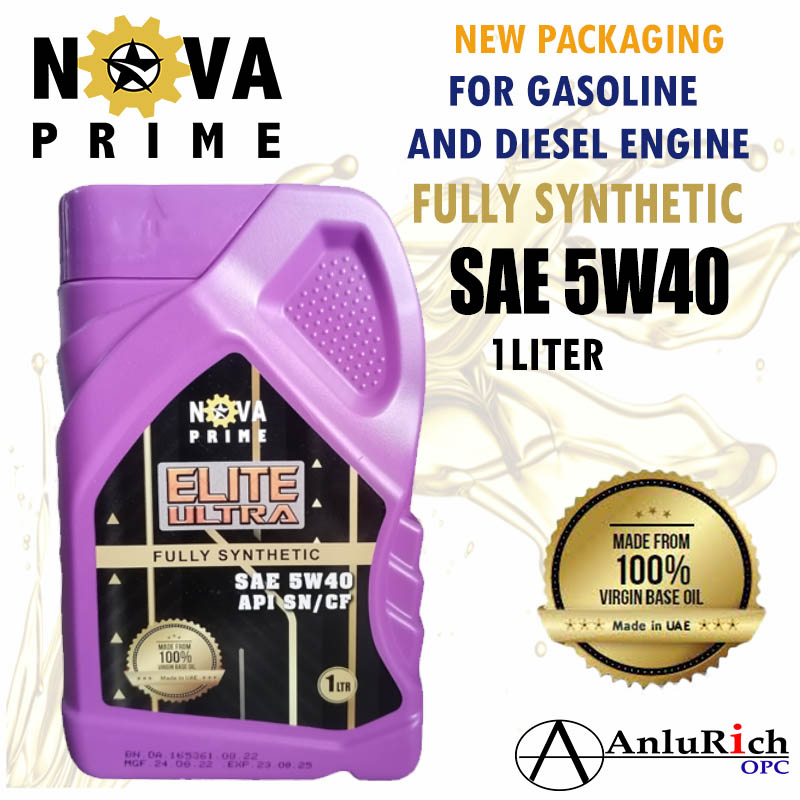 NOVA PRIME Elite Ultra Fully Synthetic SAE 5W 40 API SN CF 1L Shopee Philippines