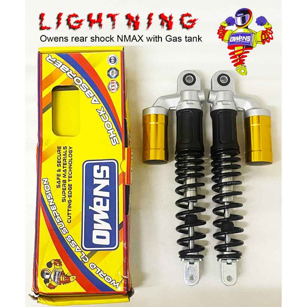 Owens rear shock NMAX with Gas tank 335mm | Shopee Philippines