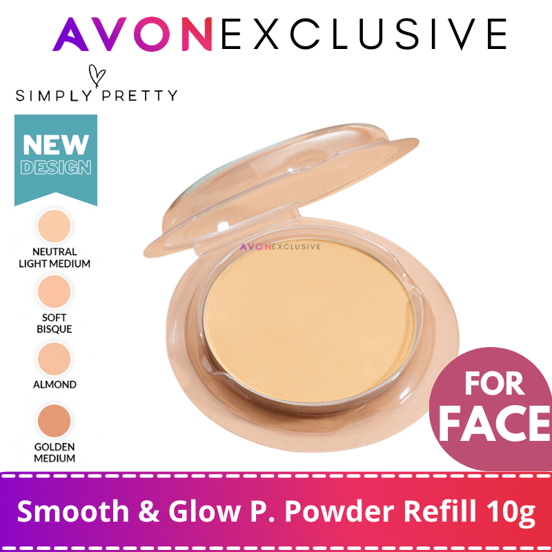 AVON Simply Pretty Smooth & Glow Pressed Powder Refill SPF14 10g / Powder for Face avon