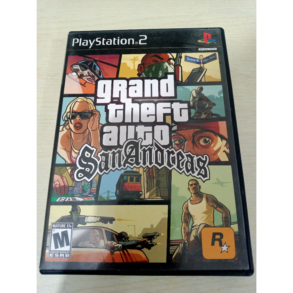 Grand Theft Auto San Andreas Playstation 2 Game PS2 (US) (Used ...
