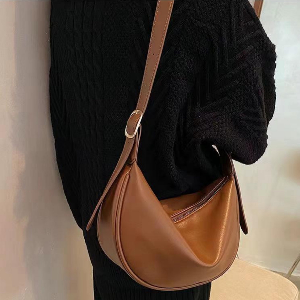 Leather Shoulder Bag Korean Sling Bag Crossbody Bag Shopee Philippines