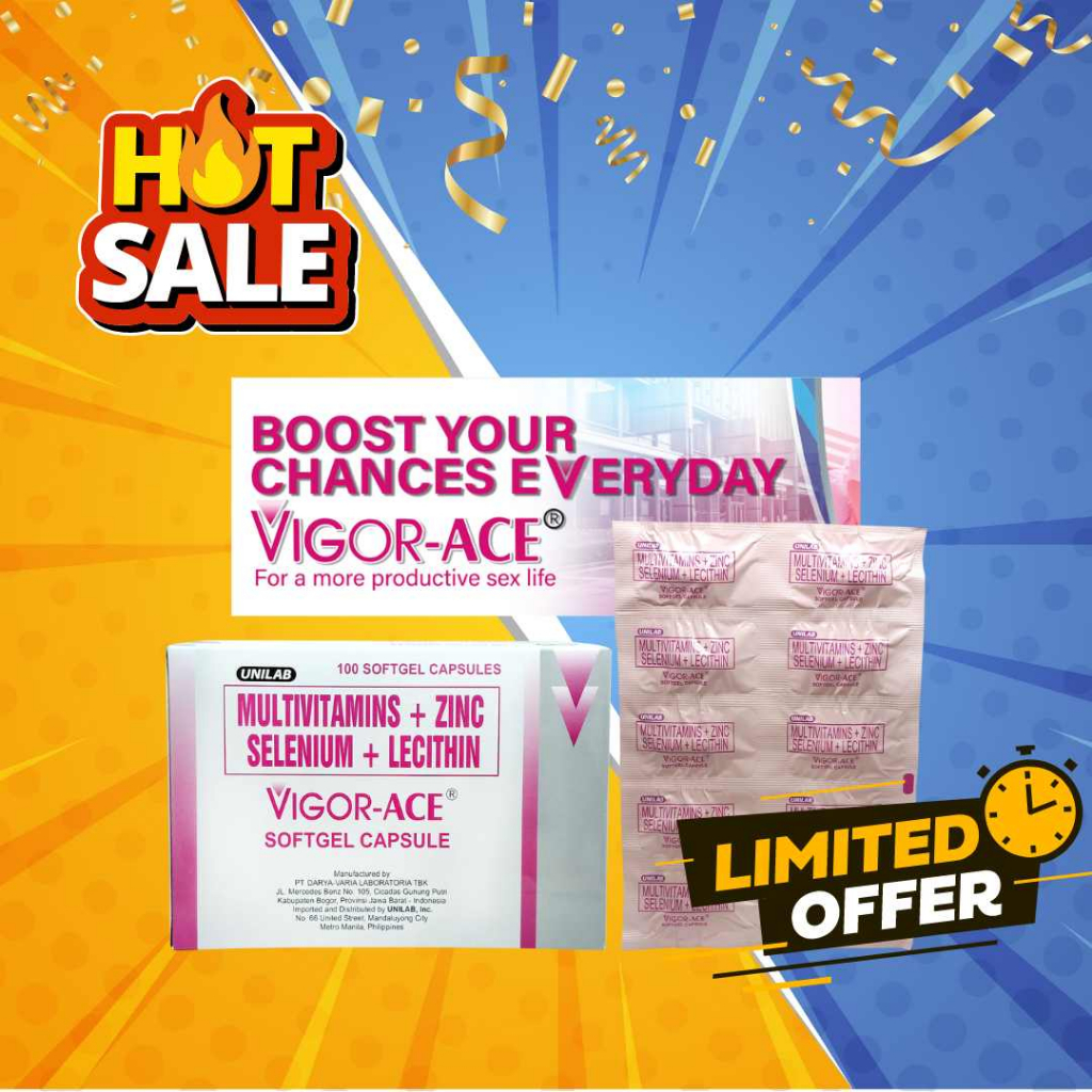 VigorACE Multivitamins + Zinc + Selenium + Lecithin Shopee Philippines