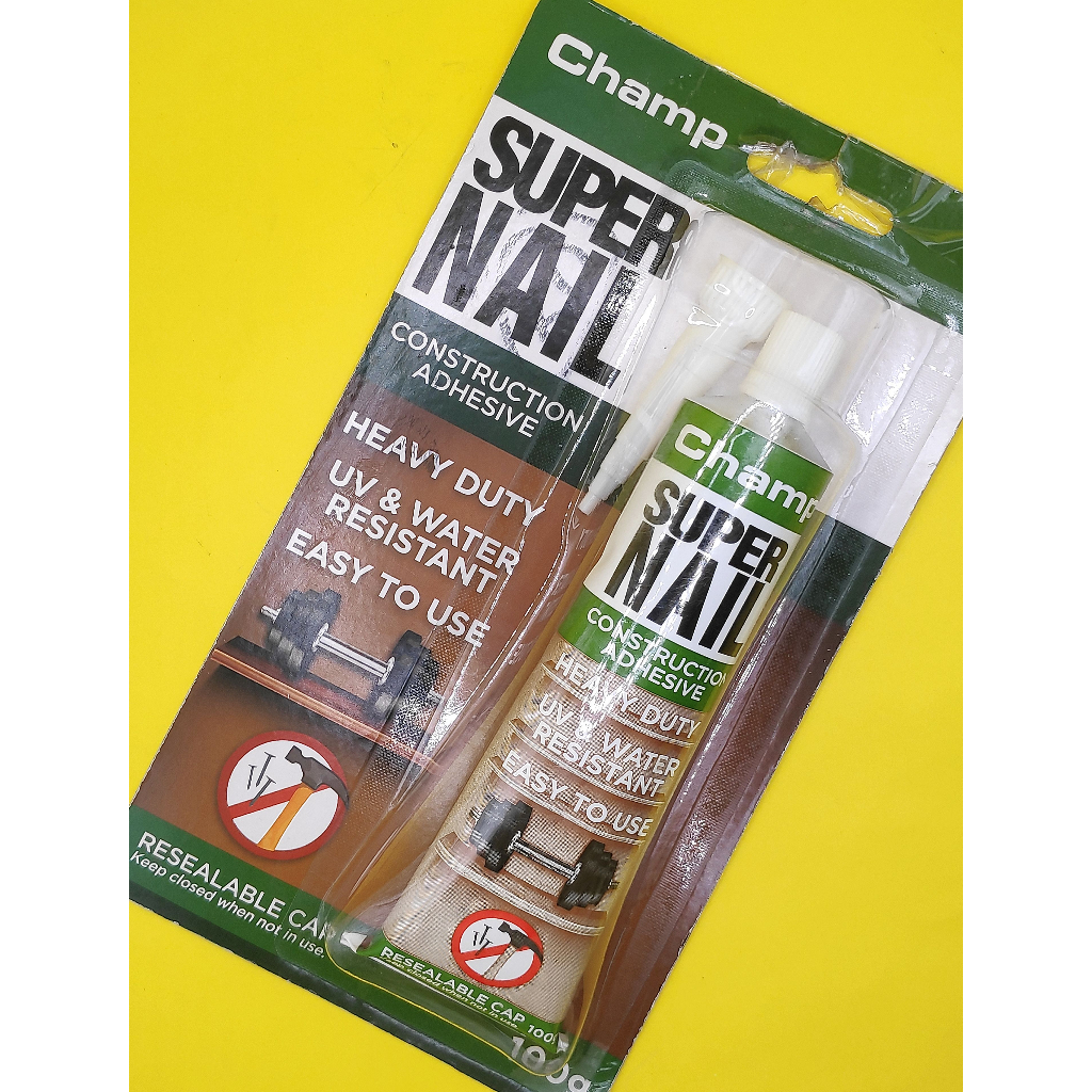 Champ Super Nail 100g Construction Adhesive No More Nails UV Water