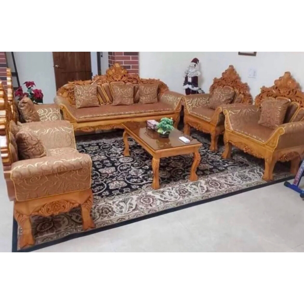 Cleopatra full set, with upholstery,made in gmelina wood Shopee
