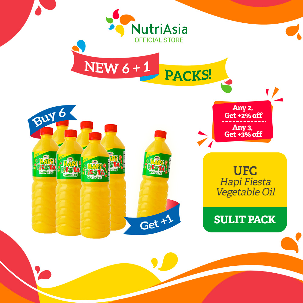UFC Hapi Fiesta Vegetable Oil 6+1 Sulit Pack (1l Pet) Shopee Philippines