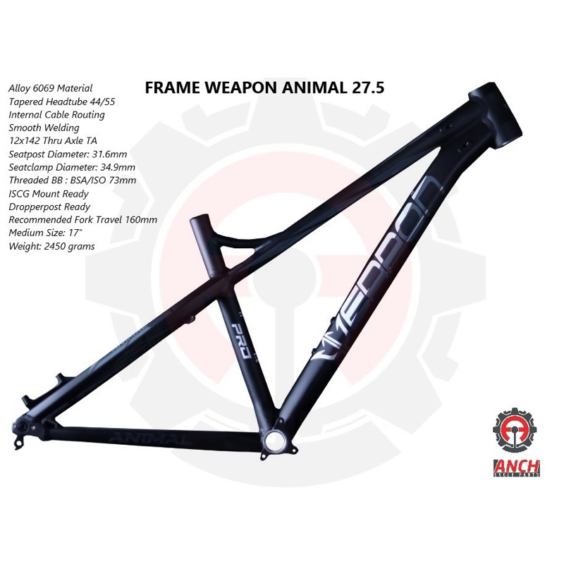 Weapon stealth frame clearance 27.5