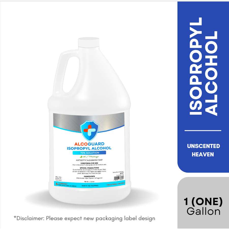 Heaven Scent - Alcoguard Isopropyl Alcohol 70% Solution - 1 Gallon ...