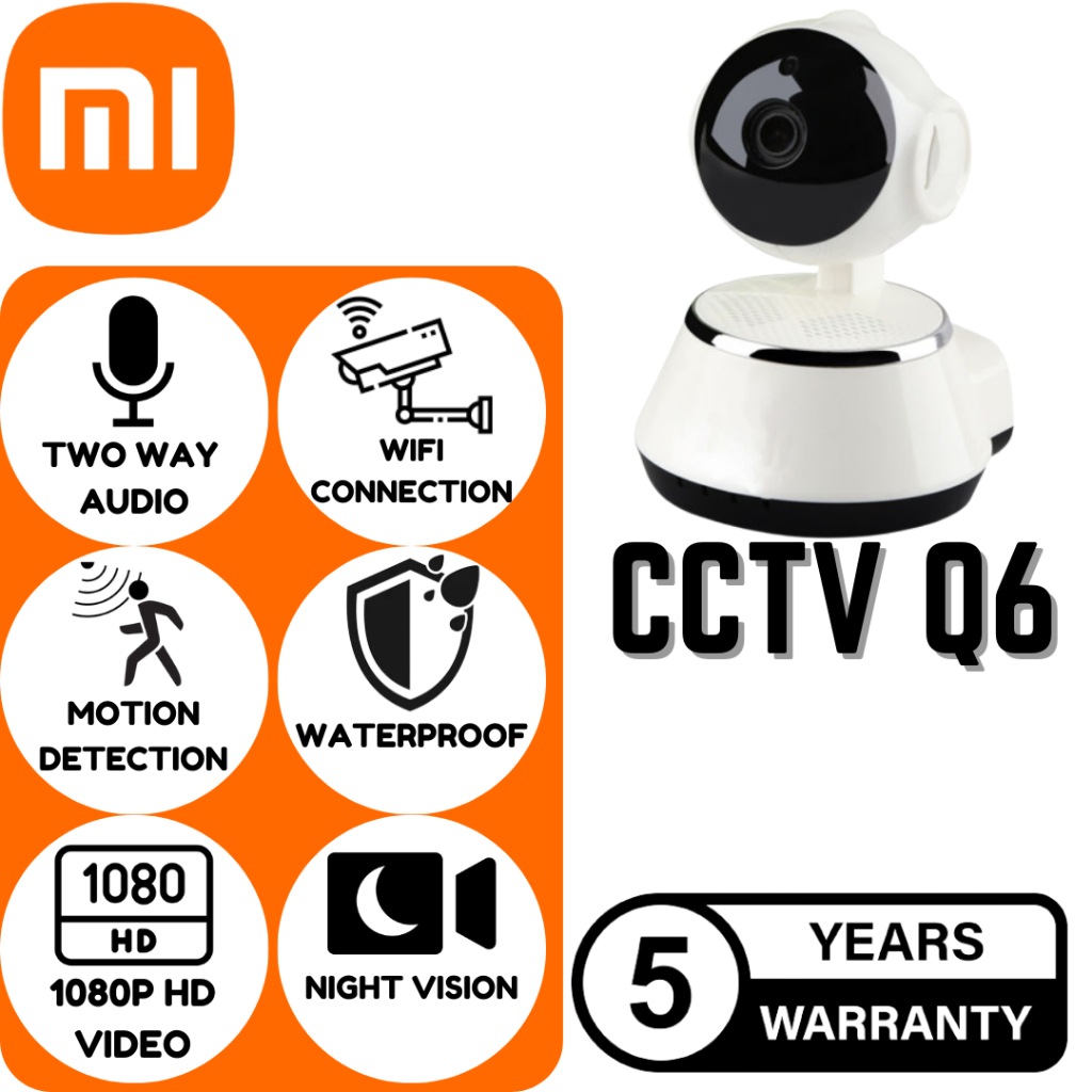 XIAOMI FHD WiFi CCTV Q6 IP Camera Security Home Network Video Night