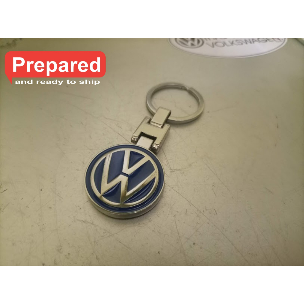 Volkswagen Beetle VW Parts and Accessories VW logo Key Chain blue ...