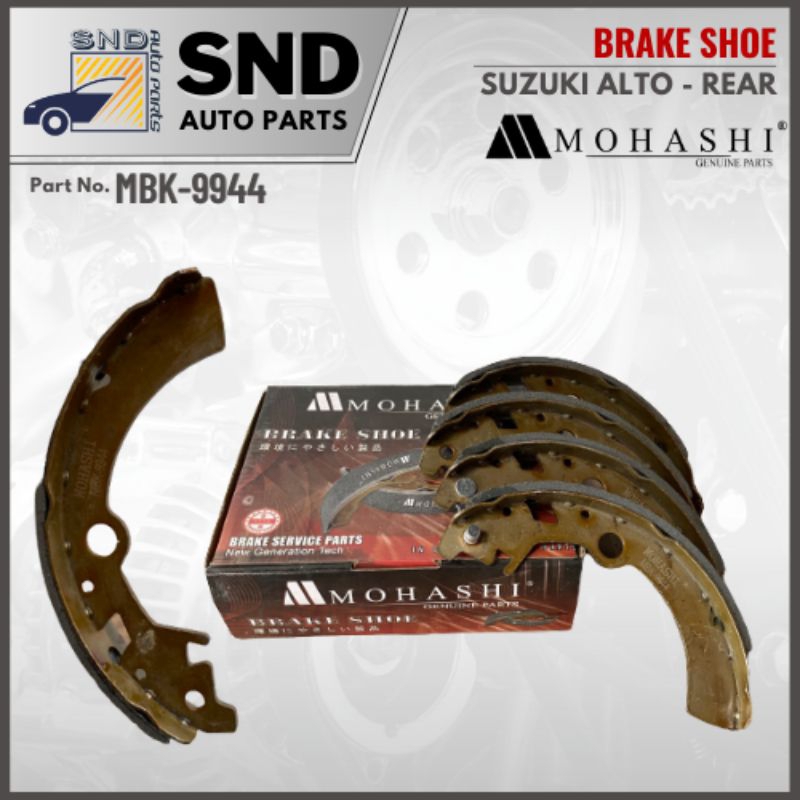 SUZUKI Break Shoe for ALTO REAR (MBK9944) Mohashi Genuine Parts