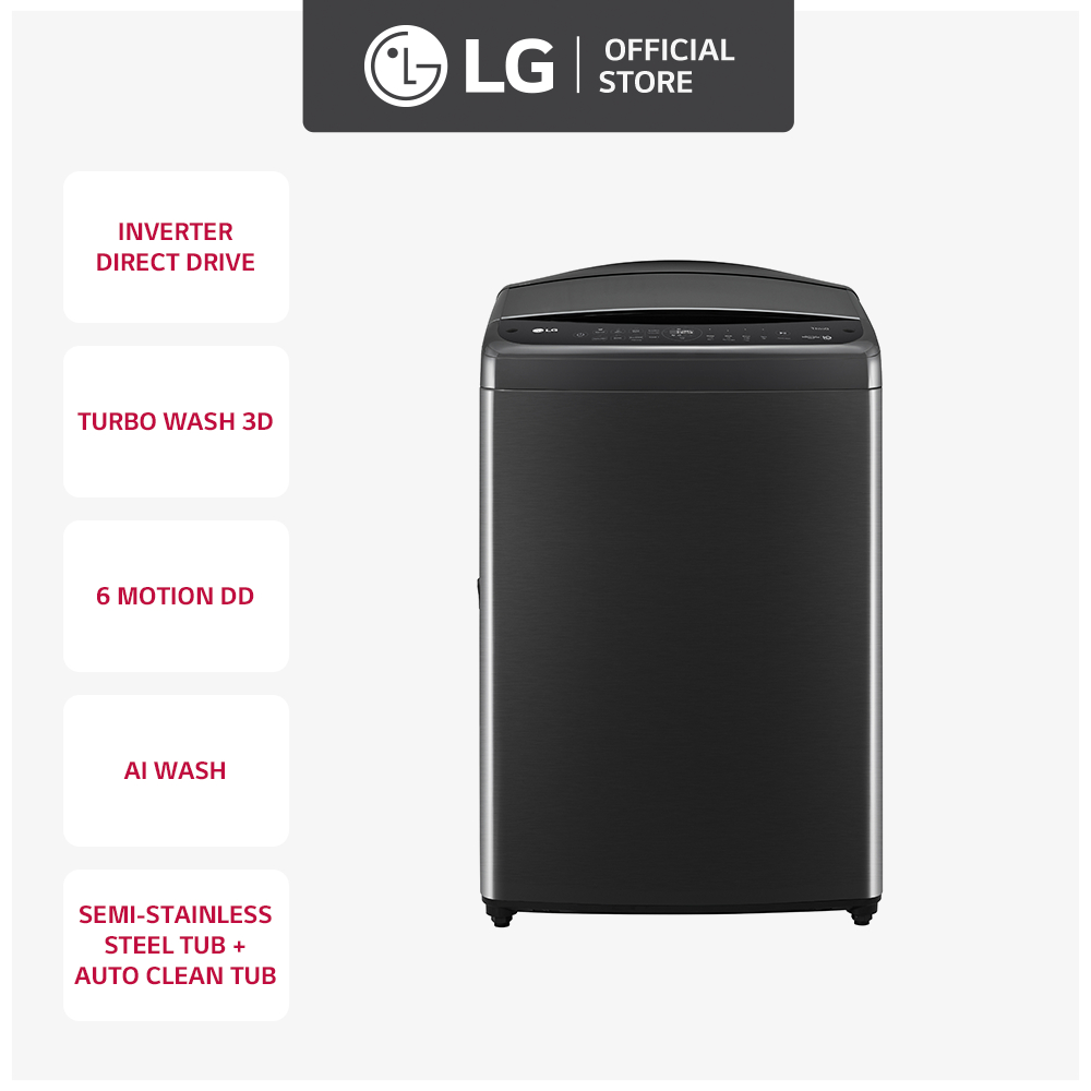 LG Washing Machine Top Load Direct Drive Inverter 21.0kg Wash Capacity