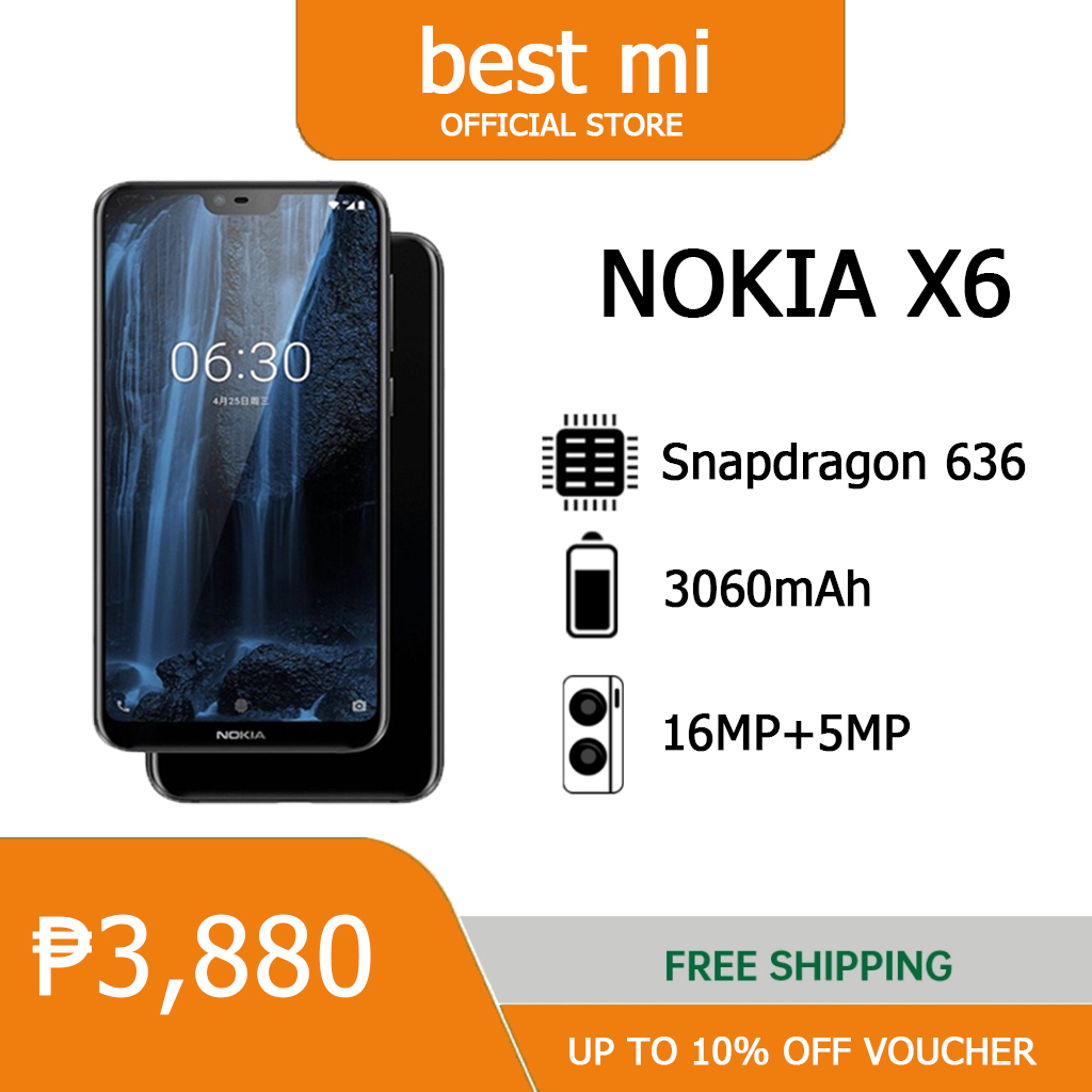 Nokia 6.1 Plus Original Nokia X6 Octacore 5.8··4GB RAM 64GB ROM LTE