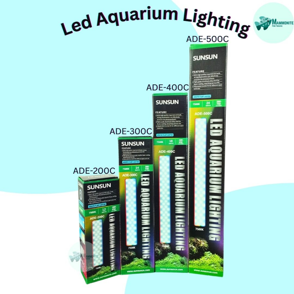 Sunsun Aquarium LED Lighting Available in 12w, 14w, 18w, 24w Aquarium