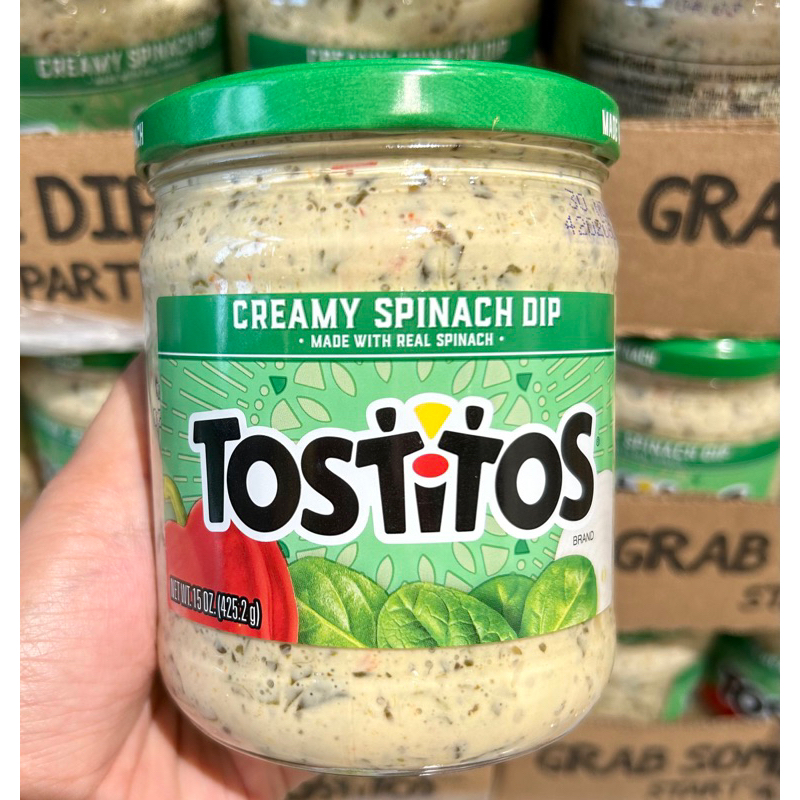 Tostitos Creamy Spinach Dip/Con Queso/Chunky Salsa 425.2g Shopee