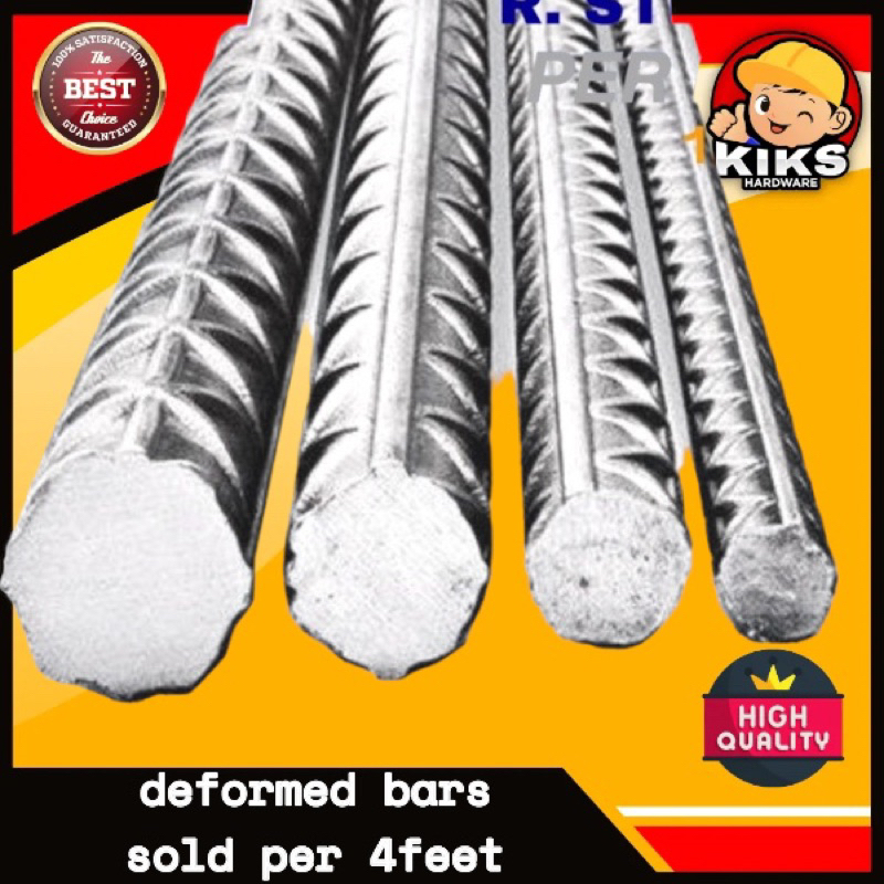 Deformed Bar 8mm 9mm 10mm x 4feet reinforcemen bars corrugated bar