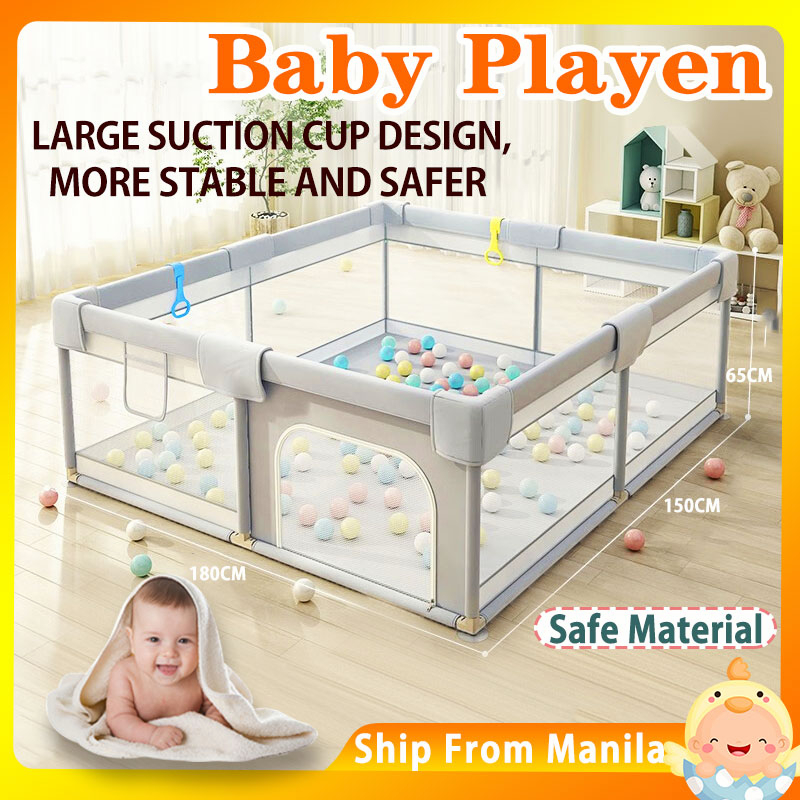 Playpen For Baby Big Baby Playpen With Stainless Steel Frame Indoor