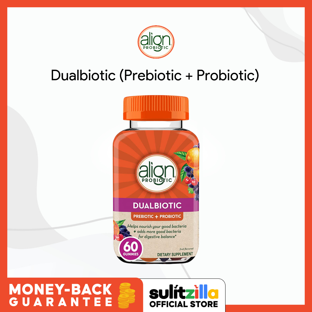 Align Gummies Dualbiotic (Prebiotic + Probiotic) 60 gummies Shopee