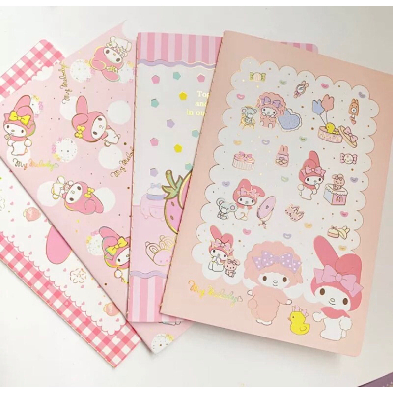 Kawaii Sanrio Notebook My Melody LPortable Coloring Page Notepad Hand ...