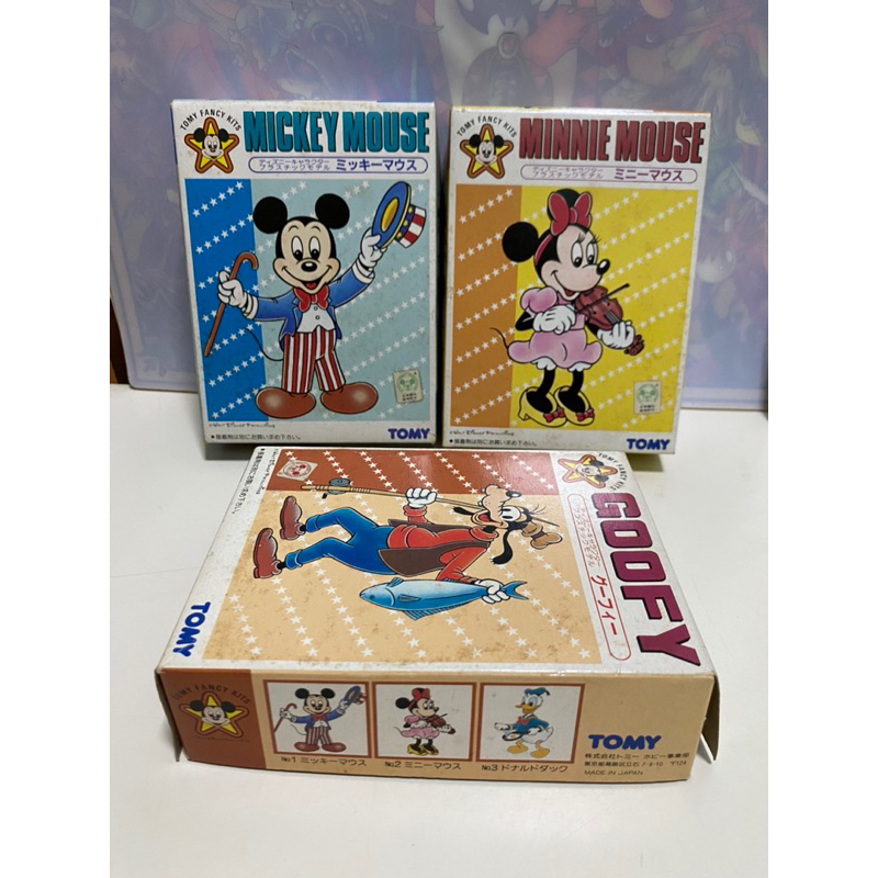 Vintage Disney Character Plastic Model (Mickey Mouse, Miney Mouse and ...