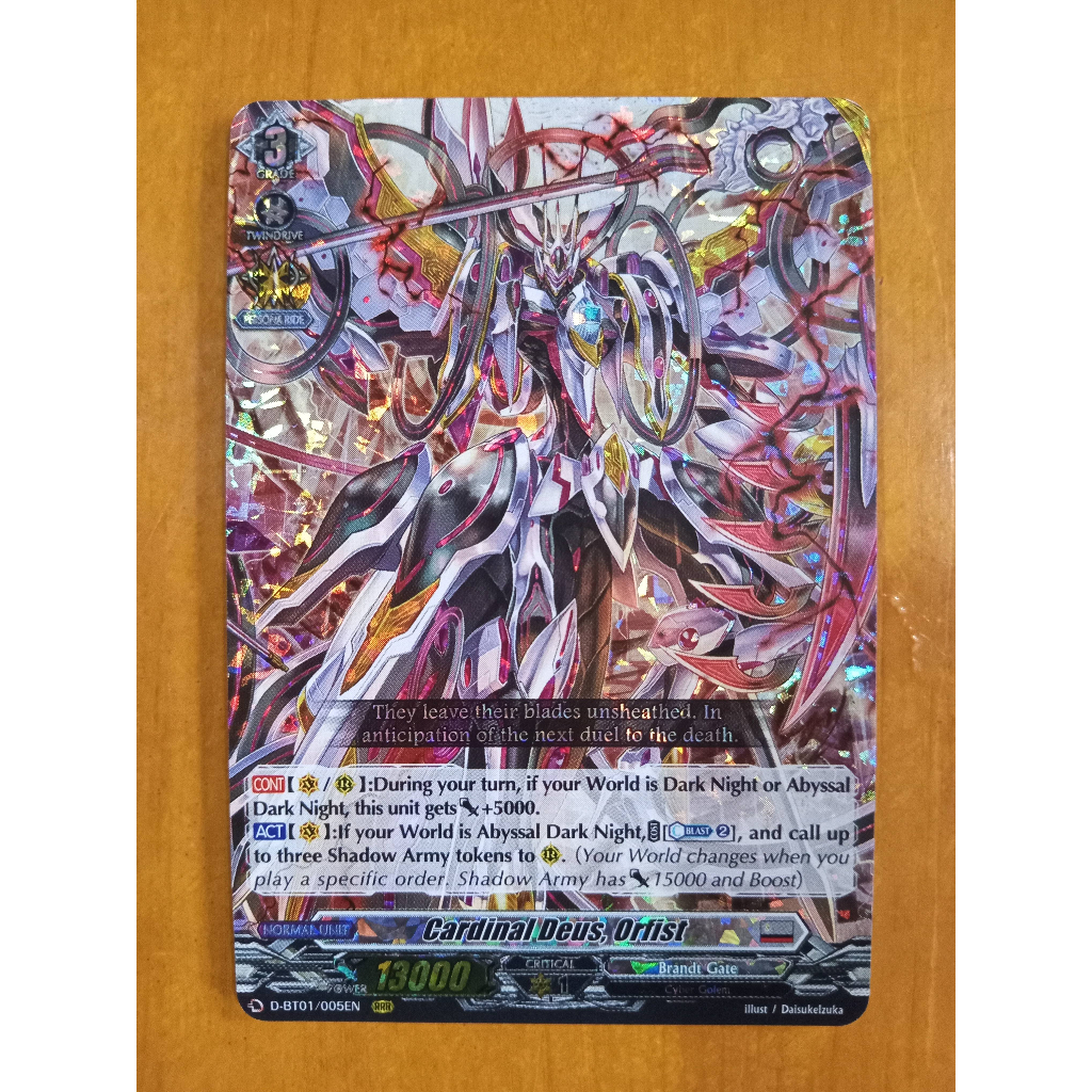 CFV Cardinal Deus, Orfist RRR Genesis of the Five Greats DBT01 D-SS12 ...