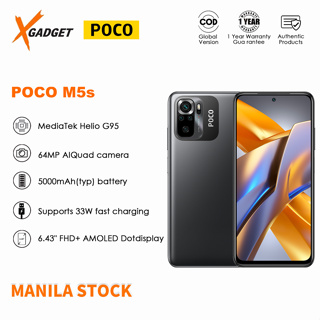 POCO M5s Global Version 64GB/128GB M5 s 64MP Quad Camera 6.43 AMOLED  Display Helio G95 NFC 33W Fast Charging 5000mAh