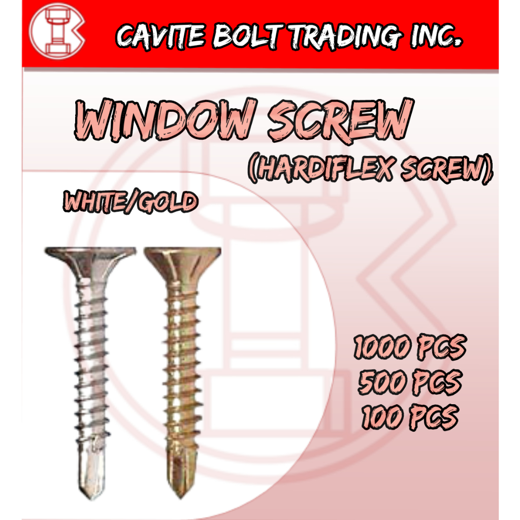 WINDOW SCREW/HARDIFLEX SCREW (WHITE/GOLD) Shopee Philippines