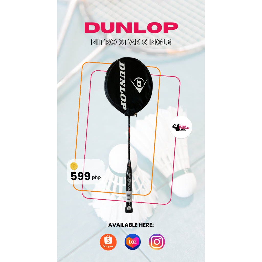 Dunlop Badminton Racket (Single) Shopee Philippines
