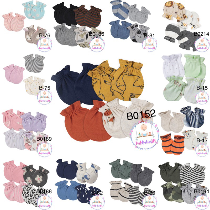 Gerber Triple and 4 Pack Mittens Set Boys / Girls / Unisex Shopee